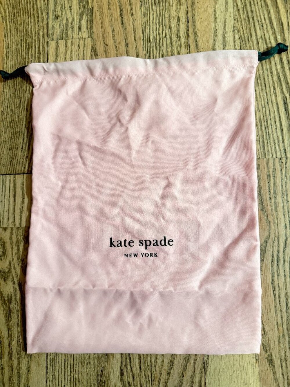 New Kate Spade Drawstring Dust bag size 14" x 11" Pink